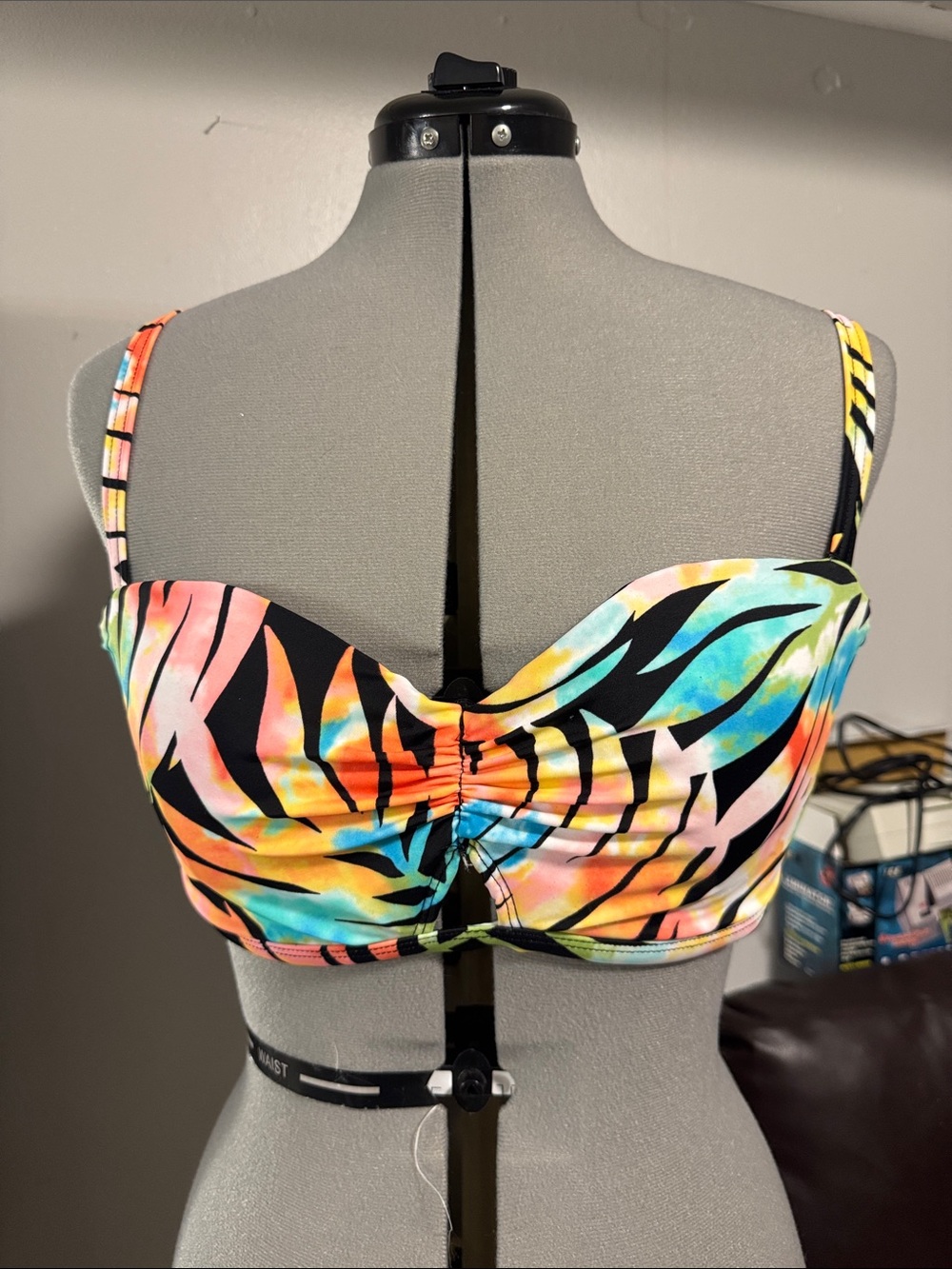 MAC Cosmetics Multicolor Zebra Print One-Piece Swim